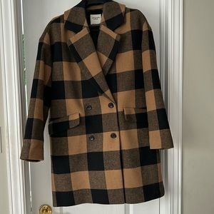Abercrombie women’s double breasted wool blend coat
